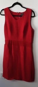 The Limited red dress rouching sz 10